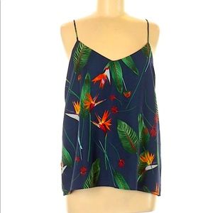 Tropical V Neck Cami Sz L